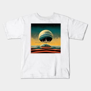 Futuristic Space Galaxy Art Kids T-Shirt